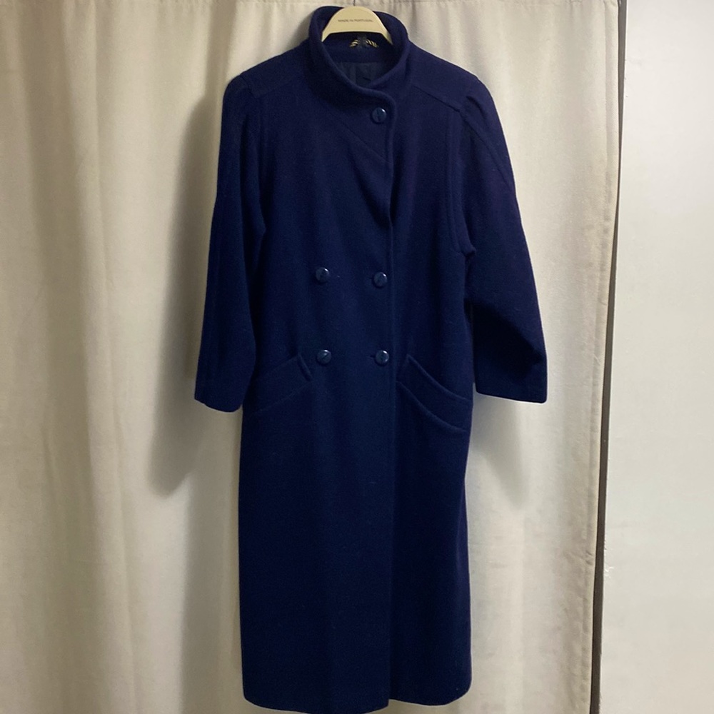 SCREEN by Jeanbert Vintage Long Navy Jacket Size 10